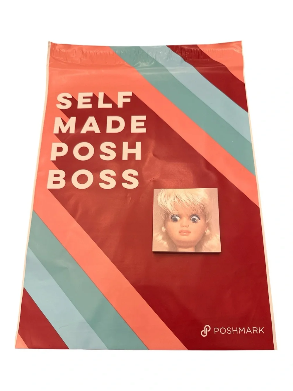 10 Self Made Posh Boss Graphic Poshmark Mailers & Funny Sticky Note pad